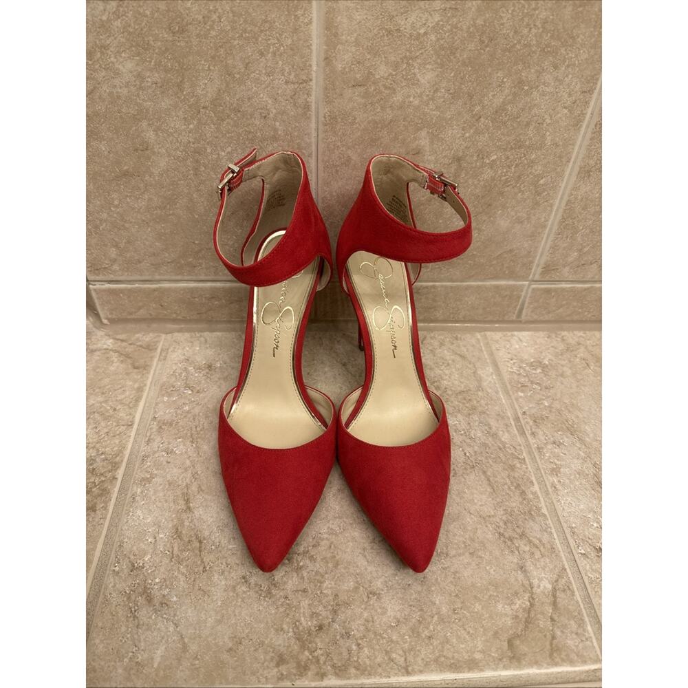 Jessica Simpson Red Heels Size 8. Worn Once